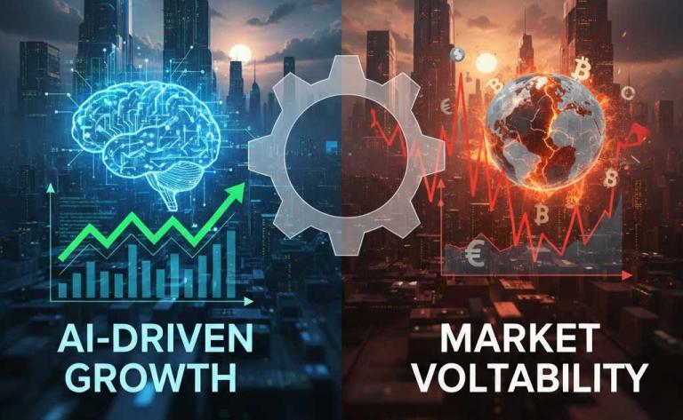 Software industry outlook February 2026 showing AI-driven growth, SaaS market volatility, and enterprise IT spending trends