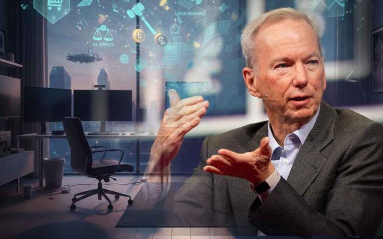 Solo entrepreneur working on laptop with AI agents building a billion-dollar startup from home