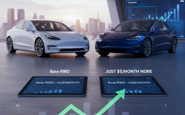 Tesla Model 3 Premium 2026 electric sedan Presidents Day 0.99 percent APR financing deal comparison with base trim