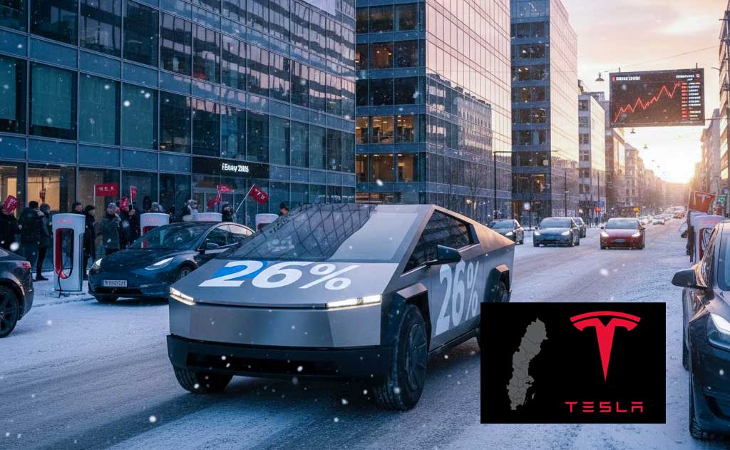 Tesla Model Y and Model 3 drive 26 percent sales growth in Sweden during January 2026