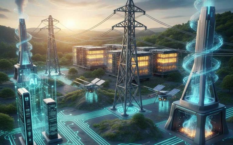 U.S. clean energy infrastructure and startup innovation concept representing climate tech funding rebound in 2026