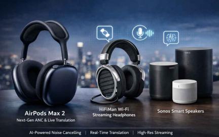 AirPods Max 2 headphones launched in 2026 featuring AI powered audio, enhanced noise cancellation, and premium design