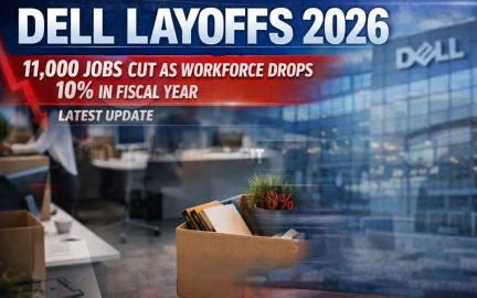 Dell layoffs 2026 showing workforce reduction as the company shifts focus to AI servers and enterprise infrastructure