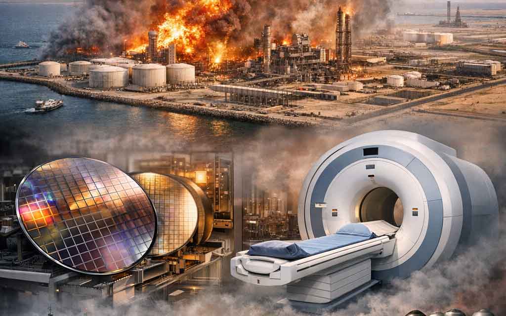 Helium supply crisis after Iran attack on Qatar LNG plant affecting chip manufacturing and MRI scanners