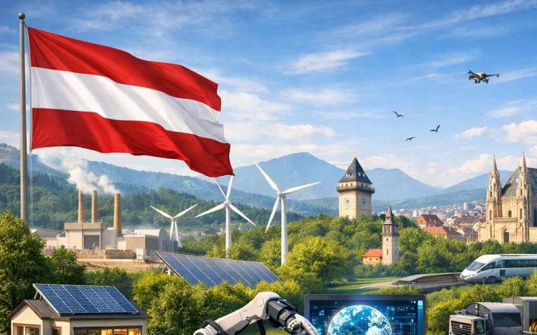 Green tech startups in Austria 2026 focusing on climate innovation, renewable energy, circular economy, and sustainable technology