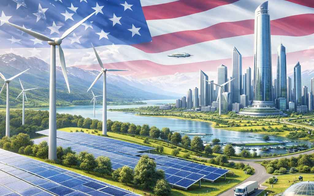 Top GreenTech companies 2026 showing geothermal plants, AI-powered data centers, and fusion energy concepts driving clean energy future