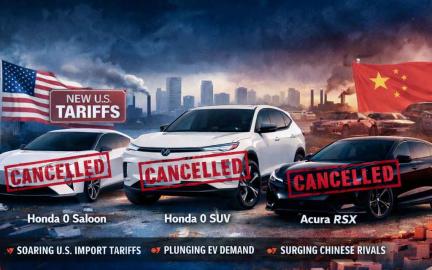 Honda electric vehicle strategy shift in 2026 as the automaker cancels key EV models amid tariffs and Chinese EV competition