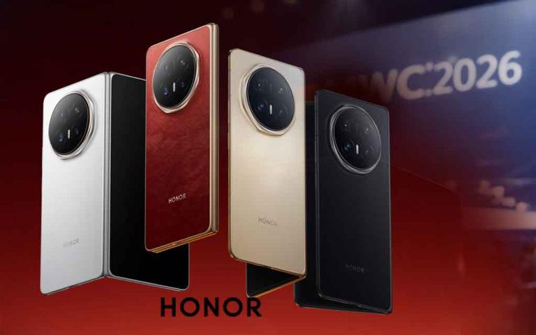 Honor Magic V6 ultra thin foldable smartphone with large inner display triple camera and IP69 durable design