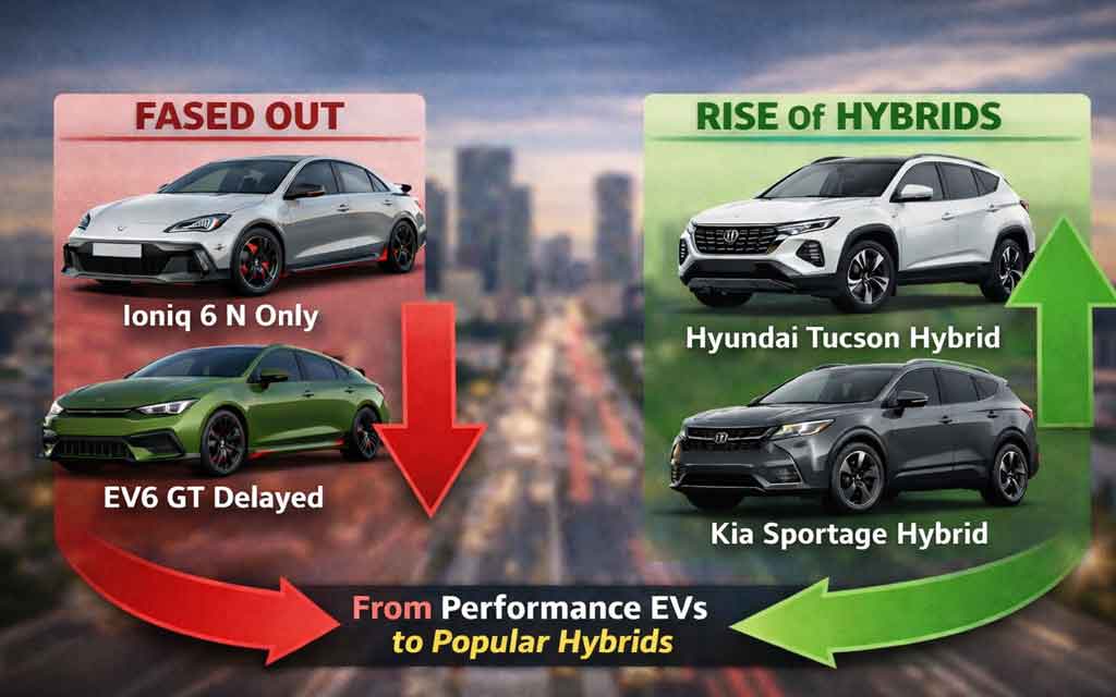 Hyundai Ioniq 6 and Kia EV6 GT electric vehicles highlighting the 2026 sales pause and changing EV market demand.
