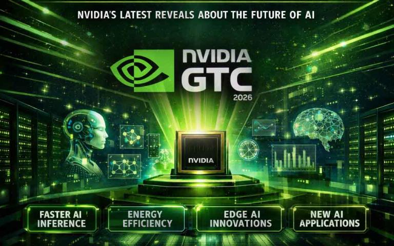 NVIDIA GTC 2026 keynote showcasing inference driven AI, Vera Rubin platform, and AI factory infrastructure