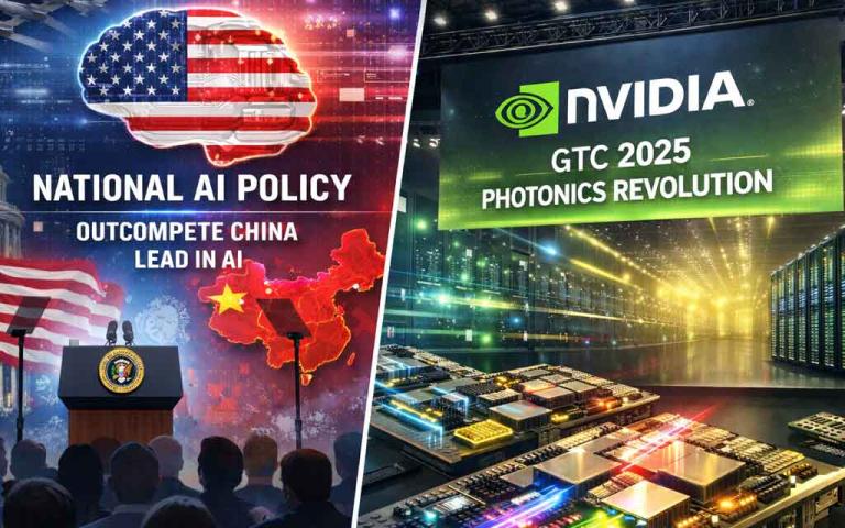 US AI policy framework 2026 and Nvidia photonics technology shaping AI infrastructure