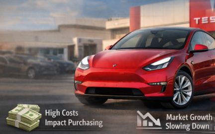 US electric vehicle market analysis March 2026 showing Tesla leading EV sales while overall market faces slowdown after incentive changes