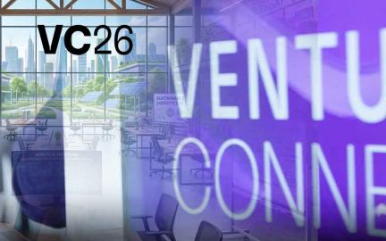 Venture Connect NC 2026 event showcasing climate tech and agentic AI startups presenting to investors in Durham North Carolina