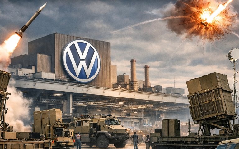 Volkswagen Osnabrück factory conversion into Iron Dome missile defense production with Rafael partnership concept