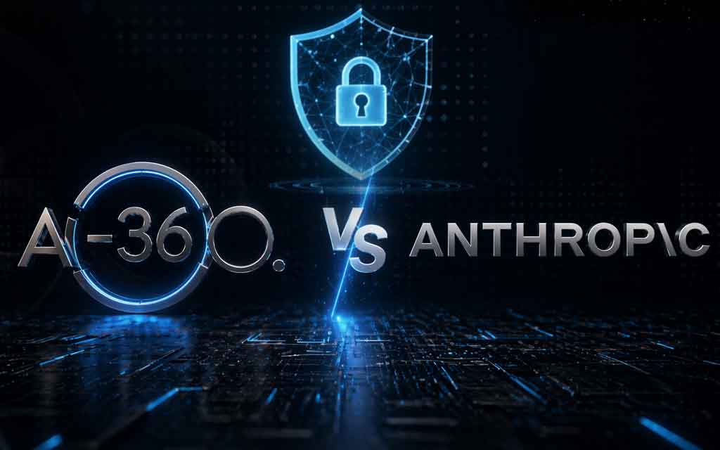 AI cybersecurity system scanning code and detecting vulnerabilities representing competition between Chinese and US AI cyber tools in 2026