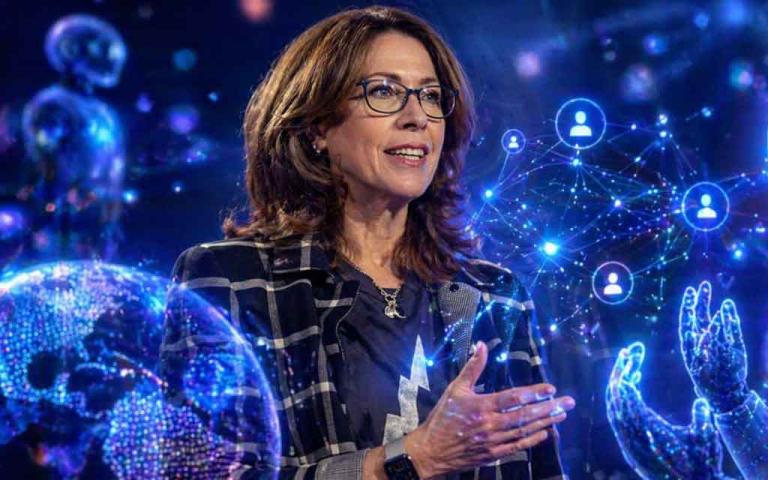 AI bots dominating global internet traffic with network data flow visualization and automation systems