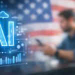 Modern American family using AI assistants for daily tasks including work productivity smart home automation and education in 2026