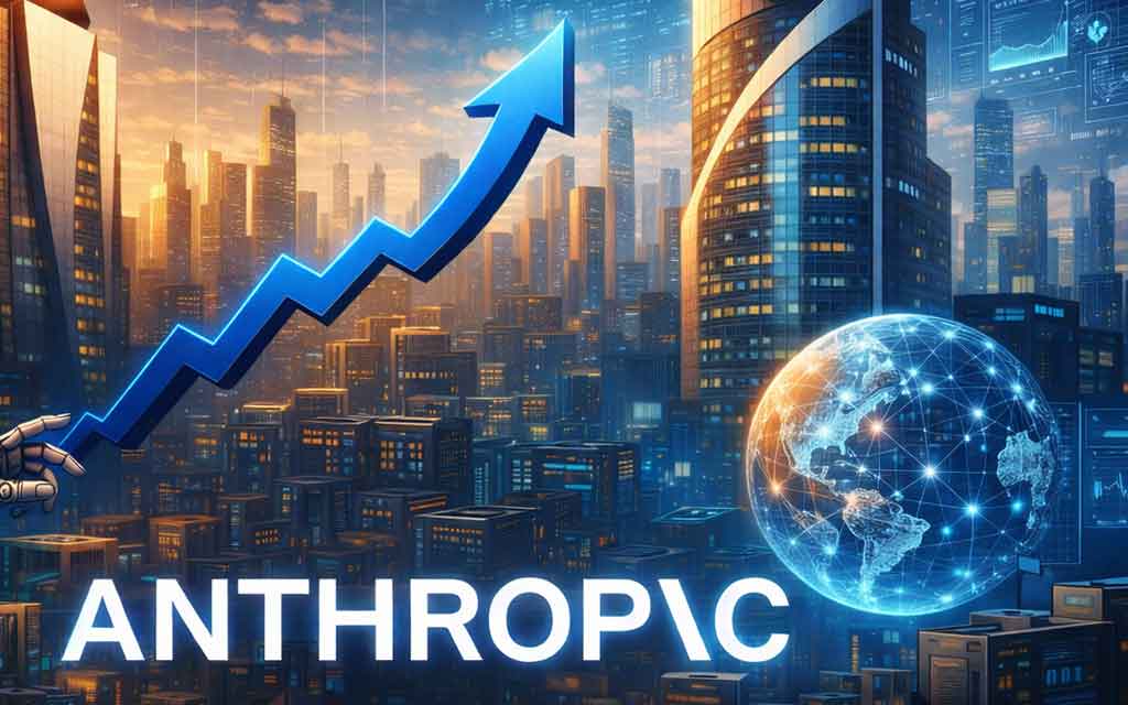 Anthropic AI company valuation surge surpassing one trillion dollars competing with OpenAI in artificial intelligence race in 2026