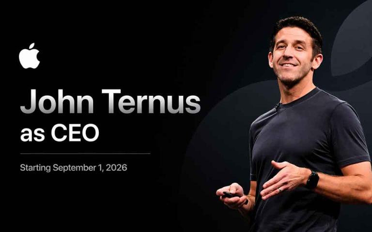John Ternus and Tim Cook representing Apple leadership transition in 2026 focusing on AI strategy and hardware innovation future