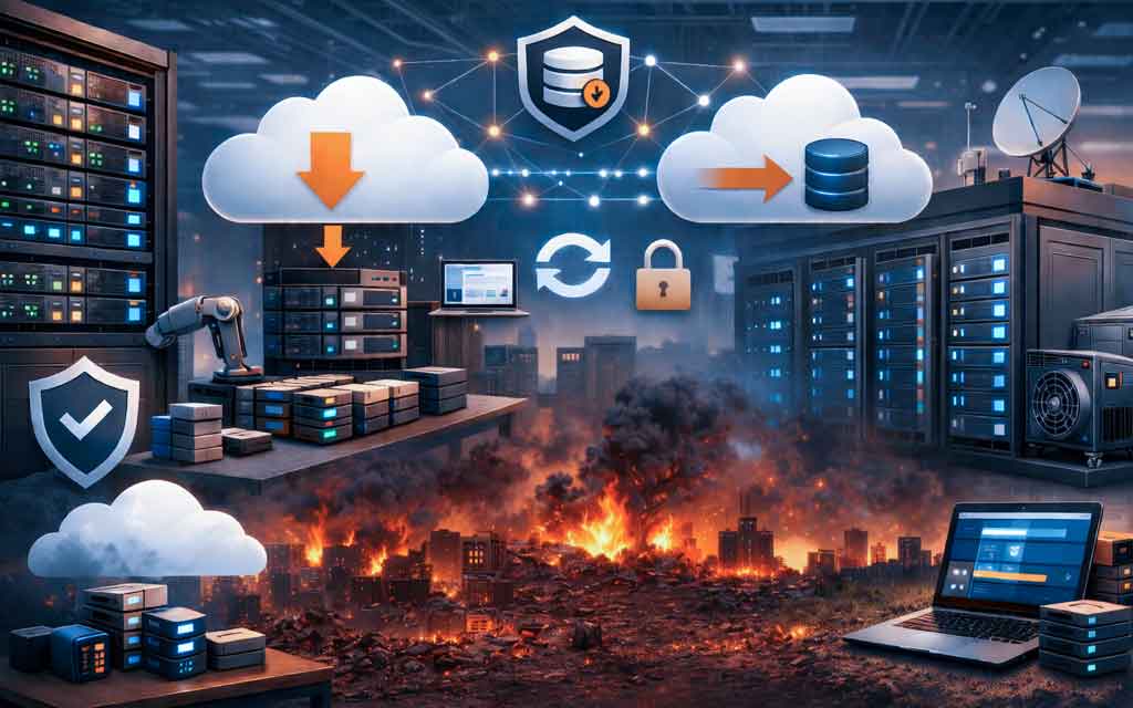 AWS data center attack 2026 causing cloud outages and highlighting need for backup and disaster recovery strategies