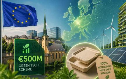 European clean energy infrastructure and sustainable materials production representing green tech boom in Luxembourg and Sweden in 2026