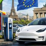 electric vehicles across European cities showing rising EV adoption driven by high petrol prices in March 2026