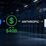 Google data centers and AI infrastructure powering Anthropic models with massive compute capacity representing future of AI and energy demand in 2026