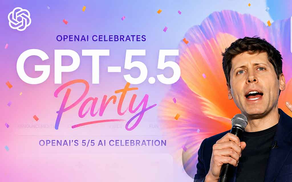GPT-5.5 AI party announcement by Sam Altman OpenAI May 5 2026 event