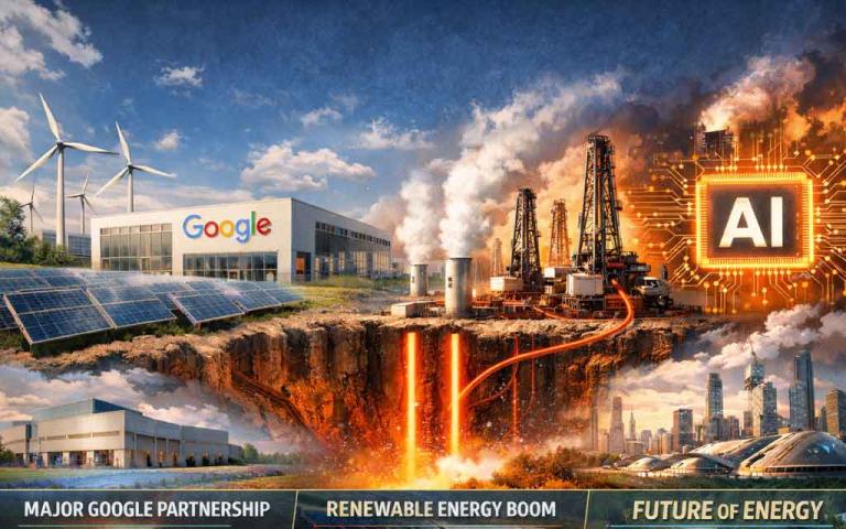 Fervo Energy geothermal plant powering AI data centers alongside renewable energy growth in the United States 2026