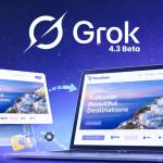 AI model Grok converting website screenshot into working code interface demonstrating multimodal vision to code capability in 2026