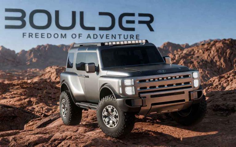 Hyundai Boulder Concept rugged off-road SUV and future electric pickup revealed at New York Auto Show 2026 with body on frame design