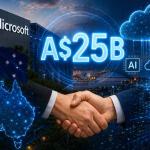 Microsoft Azure data centers and AI infrastructure expansion in Australia representing cloud computing growth and digital transformation in 2026