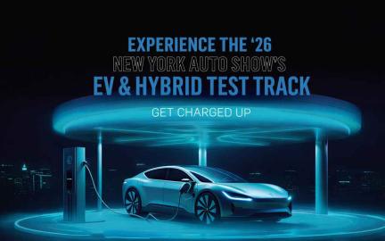 Electric vehicle test track experience at New York Auto Show 2026 showcasing acceleration handling and real world EV driving performance