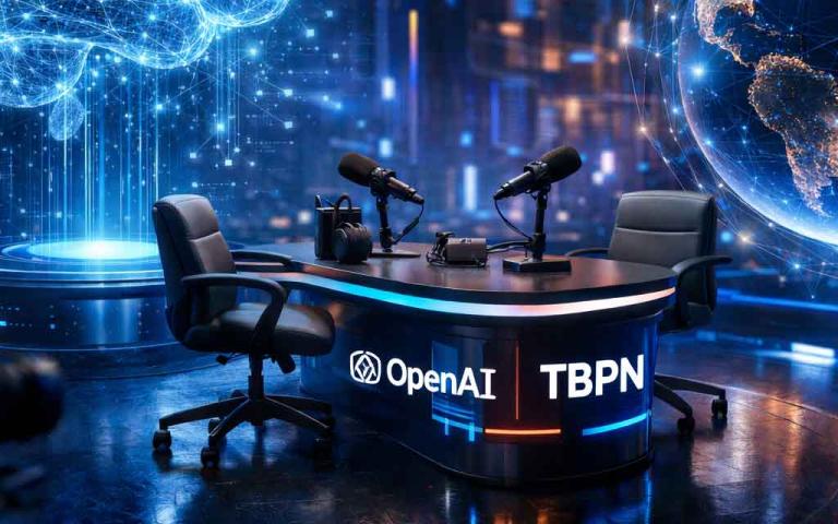 OpenAI acquiring TBPN tech talk show highlighting expansion into AI media and influence over technology discussions
