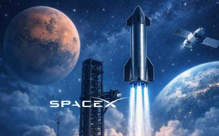 SpaceX Starship V3 rocket with Super Heavy booster preparing for launch showcasing advanced Raptor 3 engines