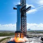 SpaceX Starship V3 performing full duration static fire test with Raptor engines at Starbase Texas preparing for Flight 12 mission in 2026