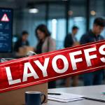 tech layoffs concept showing AI automation, EV industry slowdown, and workforce reductions across software and startups in 2026