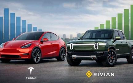 Tesla and Rivian EV sales comparison Q1 2026 showing delivery numbers market trends and electric vehicle growth insights