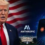 Donald Trump and Anthropic AI policy discussion representing US government negotiations over Claude AI models and national security in 2026