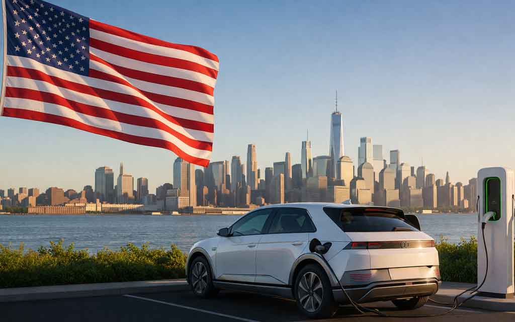 US electric vehicle sales 2026 chart showing Tesla market share and EV decline after tax credit removal