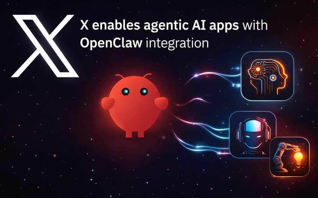AI agents building apps on X platform using real time data streams and automation tools representing agentic AI revolution in 2026