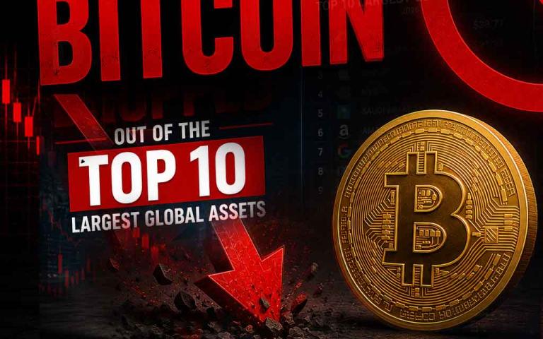 Bitcoin Drops Out of Top 10 Largest Global Assets