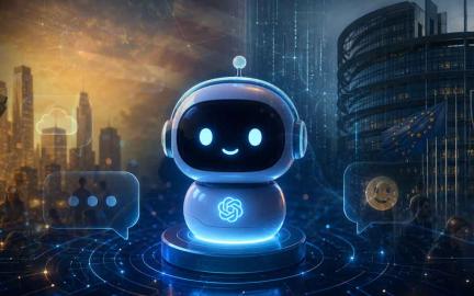 Human interacting emotionally with AI chatbot highlighting concerns about digital companionship and dependency