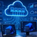 AI-powered cloud virtual desktop infrastructure with secure remote workspaces and intelligent automation