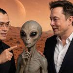 Changpeng Zhao discussing Elon Musk alien Mars theory during viral 2026 Crypto Banter interview