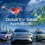 Global electric vehicle sales growth in April 2026 led by BYD Tesla and Chinese EV manufacturers