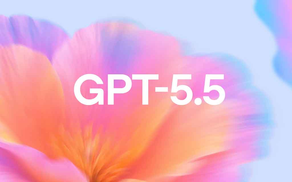 Visualization of advanced AI model GPT-5.5 powering enterprise automation, coding, and data analysis.