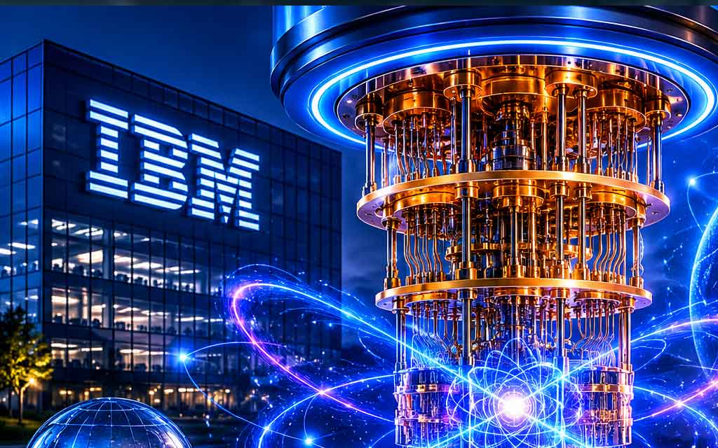 IBM quantum computer and advanced quantum chips representing a $10 billion investment in fault-tolerant quantum computing technology