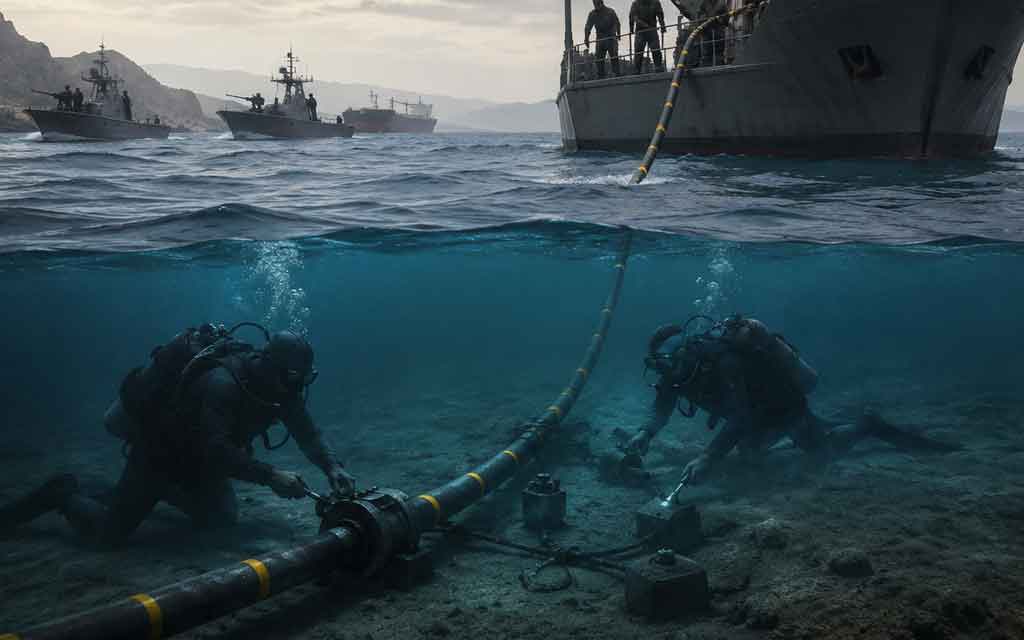 Undersea internet cables in the Strait of Hormuz amid rising geopolitical and digital infrastructure tensions