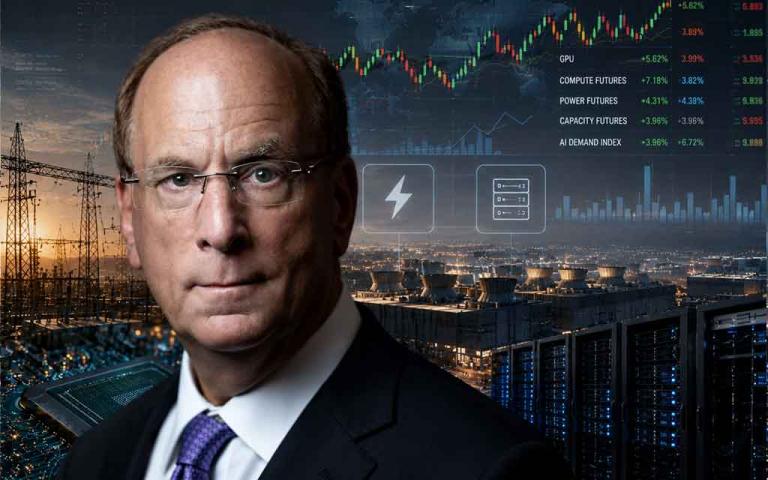 Larry Fink discussing AI computing power shortages and future market demand for data center infrastructure